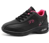 Zapatillas de Mujer con Almohadón de Aire Zapatos de Correr Transpirables para Gimnasio y Deporte PU Plataforma de Tenis Zapatos de Baile