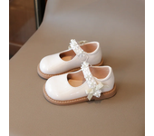 2024 Autumn New Children Leather Shoes for Girls Fashion Korean Style Soft Bottom Anti-slippery Casual Princess Versatile Shoes