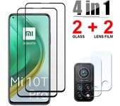 4 in 1 Tempered Glass For Xiaomi Mi 10T Lite Mi 9 9T Pro CC9 10T Screen Protector Lens Film For Xiaomi Mi 10T Pro Glass