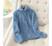 Women's Fleece Coat Winter Warm Thicken Jacket Two-Sided Wear Double-Sided Velvet Coral Fleece Coats Polar Fleece Jackets