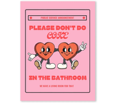 Funny Bathroom Sign Canvas Painting and Posters Let That Shit Go Retro Heart Quotes Art Wall Print Picture for Nordic Home Decor