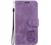 For Sony Xperia 1 10 5 Vi 1vi 10vi 5vi Patrón Pintado Billetera De Piel De Tigre Con Carcasa Simple Y Retro A Prueba De Caídas