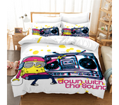 New Design Cartoon 3d SpongeBobs Bedding Set Adult Kids Cute Character Printed Duvet Cover Sets Pillowcase Comforter Cover Sets