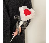 Lovely Birthday Gift Knitted Rose Valentine's Day Gift Home Decoration Crocheted Sunflower Artificial Flower Small Bouquet