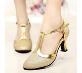 Nuevo adulto zapatos de baile latino tacón medio fondo blando zapatos de baile cuadrado zapatos de baile zapatos de baile al aire libre fondo de goma zapatos de baile de salón