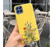 For Samsung Glaxy M33 5G Case SM-M336B Matte Soft Silicone Back Cover On Funda Samsung M33 M 33 Dinosaur Cute Cat Bumper Etui