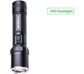 Nextorch P80 (Upgraded Version) Duty/Tactical Flashlight, 1600 Lumens 280m Beam Distance, with 18650 Battery, Compact Torch, Type-C Direct Rechargeable, One-step Strobe, with Steel Strike Bezel for Emergency , Window Breaker