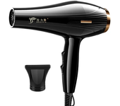 Secador de pelo 2200W, potente secador de pelo profesional, calentamiento rápido, ajuste frío y caliente, secador de aire iónico con colector de aire