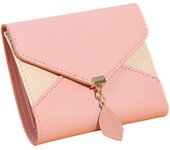 Costuras, carteras de mujer en contraste, mini carteras trípticas, monederos, sencillas y versátiles