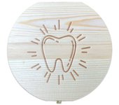 Wooden Baby Tooth Box Milk Teeth Organizer Umbilical Cord Box Tooth Storage Box Collecting Teeth Save Gifts Tooth Box Baby Kids