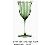 Vintage Green  Wine Goblet Champagne tail Martini Glass Home Drinking Utensils Crystal Cup