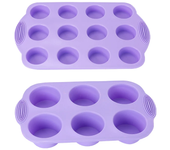 FAIS DU-Molde para hornear morado para forma de pastelería y accesorios, herramientas de decoración de pasteles, molde de silicona para hornear, moldes para magdalenas y magdalenas