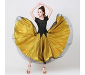 Baile de baile nacional Lentejuelas Falda oscilante Falda moderna Falda larga Vestido de baile de salón Vals Exploración Baile Traje de baile en la plaza