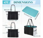 Beach Bag For Women, Large Beach Tote Bag, Lightweight Travel Swim Pool Bag
