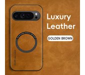 Magnetic Retro Leather Soft For Google Pixel 9 Pixel9 Pro XL 5G Wireless Charging Phone Case Cover