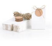 10-30pcs Retro Kraft Paper Gift Box White Brown Cookie Candy Packaging Bag with Rope Tags Birthday Wedding Party Gifts Supplies