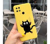 For Redmi 10C Case Redmi 10a Cover Couple Heart Cartoon Cute Cat Liquid Silicone Bumper On Xiaomi Redmi 10a Redmi10c NFC Cases