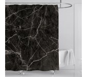 Grey Gold Marble Abstract Modern Bathroom Decoration Waterproof Washable Fabric Bathtub Deluxe Standard Shower Curtain * 180