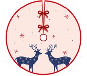 " Falda de árbol de Navidad, 90cm / 36 Inch para Base de árbol Cubre Pie Alfombra para Navidad Fiesta de año Nuevo Vacaciones en Casa Decoración  "