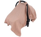 Portable Cotton Stroller Cover Gauze Sunshade Baby Safety Seat Cover Pram Cover Carriage Full Cover Baby Basket Cover Newborn
