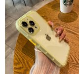 hockproof Silicone Bumper Clear Phone Case For iPhone  14 13 12 11 Pro Max X Plus Lens Protection Transparent Cover