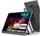 sibolan  Full HD Portable Monitor with Smart Cover & HDR, USB-C and HDMI Connectivity - Ideal for Laptop, PC, Phone, Mac, Gaming