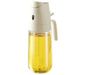 2-in-1 300ml/500ml Kitchen Spray Bottle - Precision Oil & Vinegar Dispenser for Healthy Cooking, Camping Grill,  Recipes