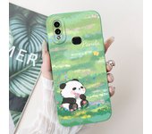 Case For Samsung Galaxy A10 A105F A10s A107F Soft Liquid Silicone Back Cover For Samsung M01s SM-M017F Funda Rabbit Cat Panda