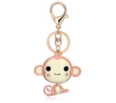 Leopard Keychain Key Chains Metal Crystal Key Chain Keyring Charm Bag  Pendant Gift Wholesale Price KC026