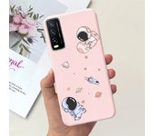 For Vivo Y20 V2029 Case Cute Astronaut Cartoon Soft Cover For Vivo Y20i Y20S Y20A Y20G Y11S Y12S VivoY20 Y 20i Shockproof Bumper