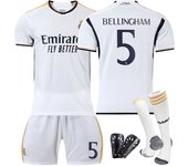 Adult 2324 Real Madrid Home Jersey No. 9 Mbappe 5 Bellingham 7 Vinicius Football Uniform Sports Men's Suit