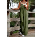 2025 hot selling solid color women's casual pants jumpsuit