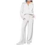 Conjuntos de 2 piezas para mujer, sudadera de gran tamaño, pantalones de chándal, conjunto de chándal, conjunto de ropa de estar