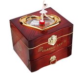 Dancing Ballerina Music Box Plastic Jewellery Box Girls Carousel Hand Crank Music Box Mechanism Gift