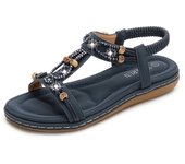 Sandalias Mujer Verano 2025 - Chanclas Playa de Tira Fina, Punta Redonda y Suela Plana, Cuero Genuino, Diseño Minimalista para Moda Casual y Lujo