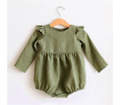 Baby Girl Clothes For 0-2Y Spring Soft Cotton Newborn Baby Girl Long Sleeves Romper Fashion Infant Clothing