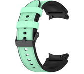 Correa híbrida de cuero y silicona para Samsung Galaxy Watch 4, 6 Classic, 47mm, 46mm, Galaxy Watch 6, 40mm, 44mm, 5Pro Band Bracelet