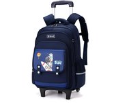 Mochila con ruedas para niños Escuela primaria niño maleta con ruedas mochila Escalada impermeable
