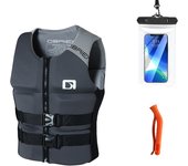SWROW Kayak Life Vest Adults Surf Jet Ski Motorboats Wakeboard Raft For Boats Fishing Vest Swimming Drifting Water Rescue
