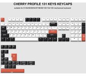 132 Keys PBT Keycaps Profile Purple Double Shot Key Caps for Cherry Gateron MX Switches Gamer Mechanical Gaming Keyboard