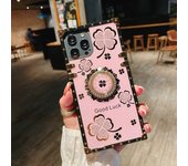 Funda de teléfono con soporte de anillo de lujo para Samsung Galaxy S23 FE S21 Plus S24 Ultra S22 S20 5G S9 S8 S23fe Note 20 9 8