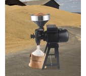 2200W Grain Mill Electric, Mill Machine+Funnel, Scrap Mill Electric, White Jade Frosted Plate, For Cereals, Spices, Commercial
