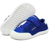 HOBIBEAR Wide-tip barefoot for boys and girls, minimalist sneakers, light leather shoes Artificial mesh with hook