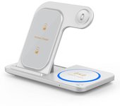 Portable Charger For 15 Pro Iphone 12 IWatch Air Pods Samsung HuaWei LED Foldable Wireless Fast Charging Station