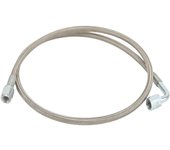 Mangueras y accesorios, línea de alimentación de aceite turbo 4AN Manguera de tubo de tubo de alimentación de aceite trenzado de acero inoxidable de 90 grados