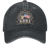 Fashion Doge Washed Cap Star Badge Street Style Sun Trucker Hat Summer Couple Women Tennis Skate Baseball Caps