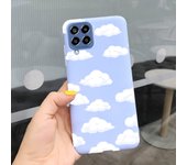 For Samsung Glaxy M33 5G Case SM-M336B Matte Soft Silicone Back Cover On Funda Samsung M33 M 33 Dinosaur Cute Cat Bumper Etui
