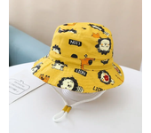 Panama Summer Sun Fisherman's Cap Kids Cotton Cube Hat for Babies
