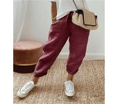Pantalones Mujer Verano Pantalones de Lino Cómodos Palazzo Cintura Alta Pantalones Rectos Ligero Casuales Flojo Pantalones Pantalón Anchos con Bolsillos y Cordón