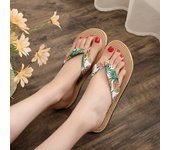 Sandalias de Mujer Verano 2025, Chanclas Tejido Sintético Diseño Piña, Zapatos Playa y Urbano, Sandalia Deportivo Mujer Confort Ergonómico, Suela Antideslizante Plana